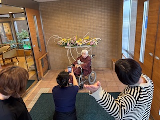 お着物を着て撮影会の様子